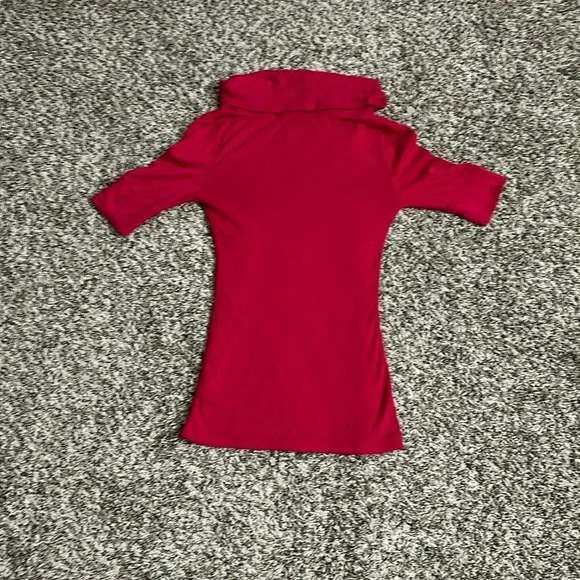 Express Body Contour High Compression Mock Neck Short Sleeve - Picture 2 of 4